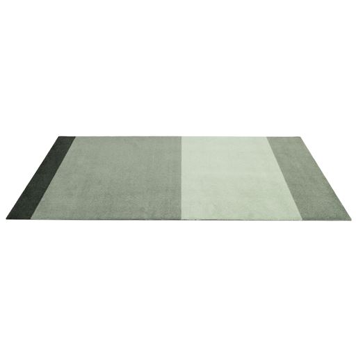 Tica Copenhagen Stripe Horisontal Gulvtæppe, Grøn/Støvet/Mørk Grøn, 90x200 cm
