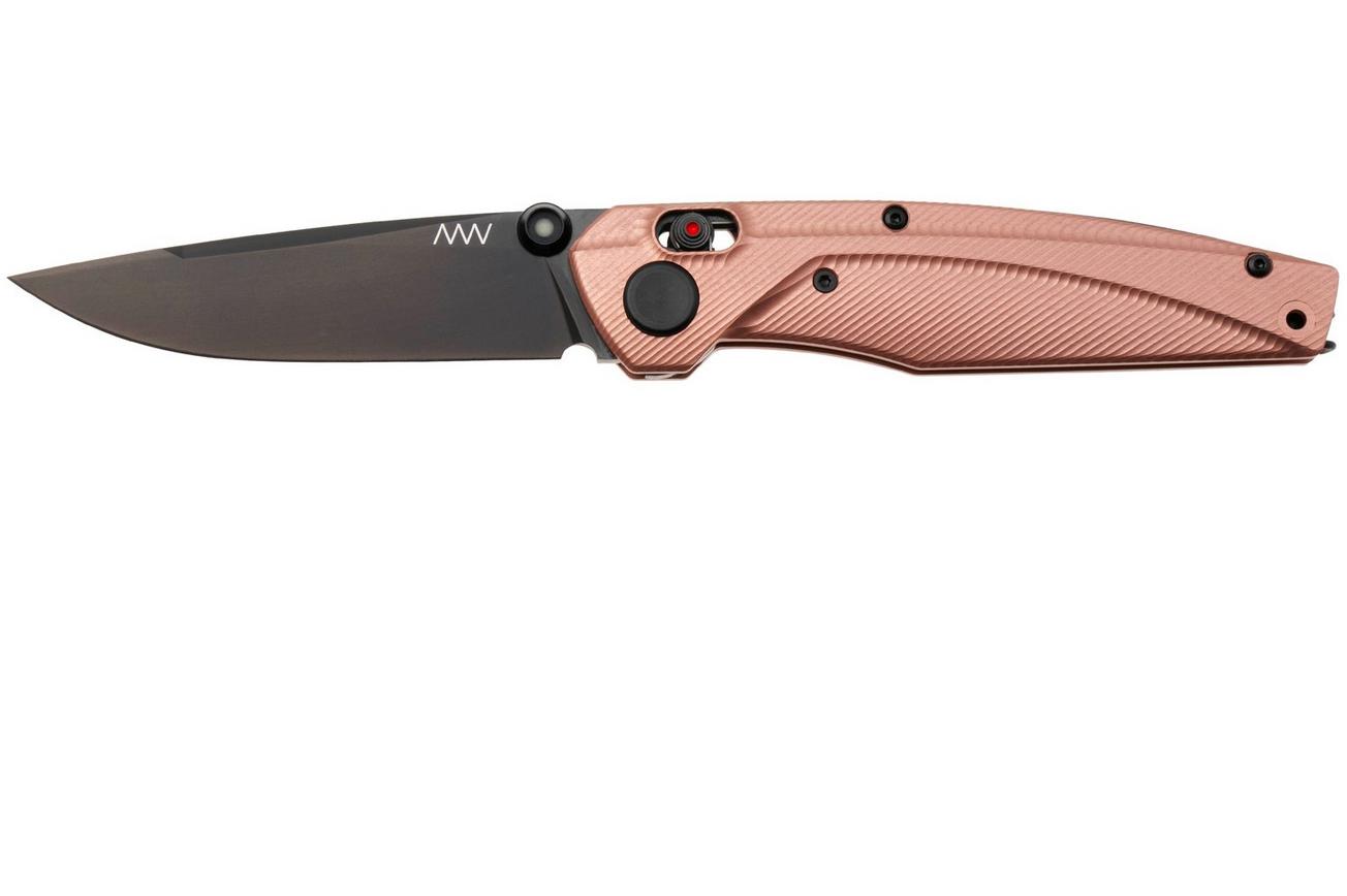 ANV A100 BB, A100-034 Black DLC Elmax, Rose Gold Aluminum, zakmes