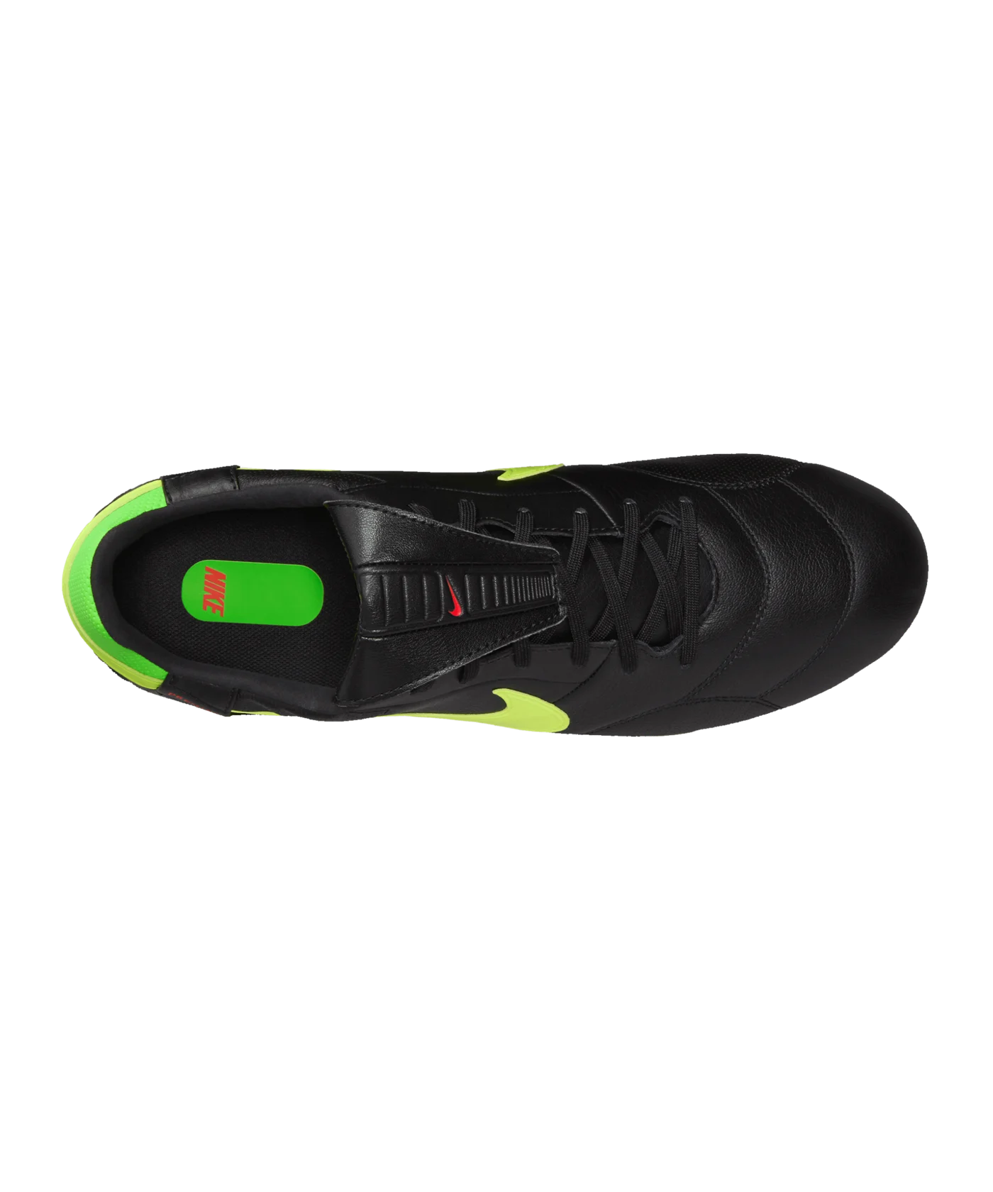 Nike X 11teamsports Premier III Leather FG Schwarz Gelb Grün F008