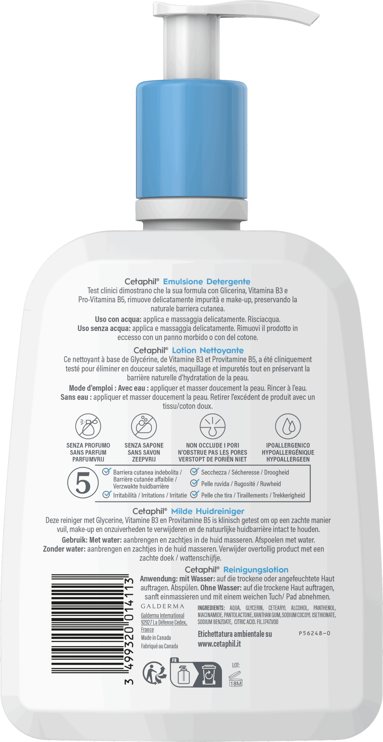 Cetaphil Milde huidreiniger (470 ml)