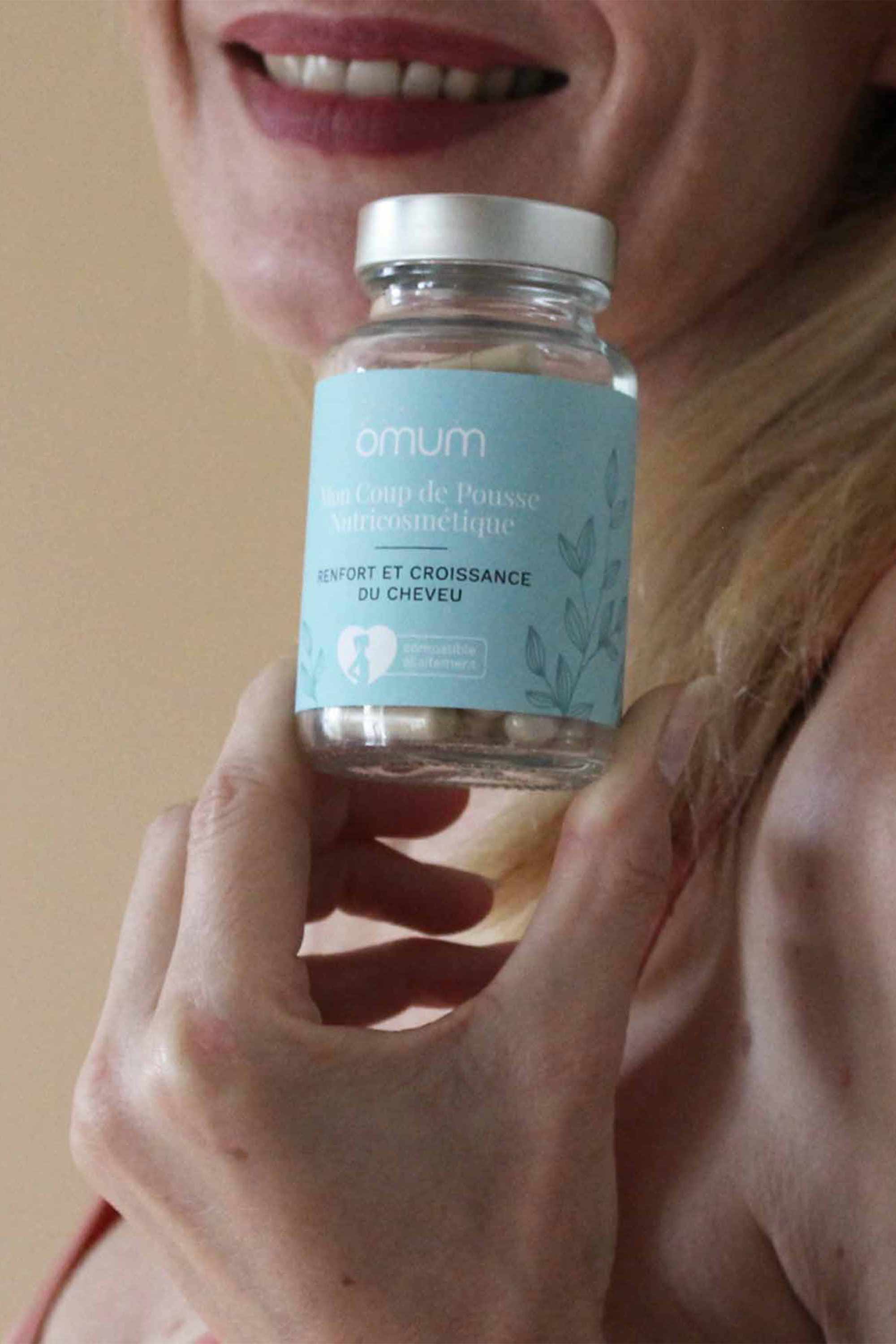 Omum Compléments Alimentaires croissance cheveux Mon Coup de Pousse Nutricosmétique-33.3 g