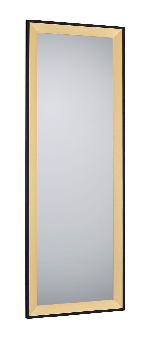 Rahmenspiegel Branda 50 x 150 cm Goldfarbig-Schwarz