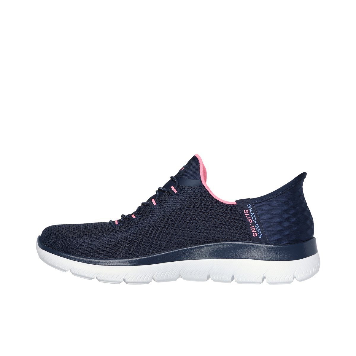 2X les points-Summits2-l-Baskets - Talon plat - Marine