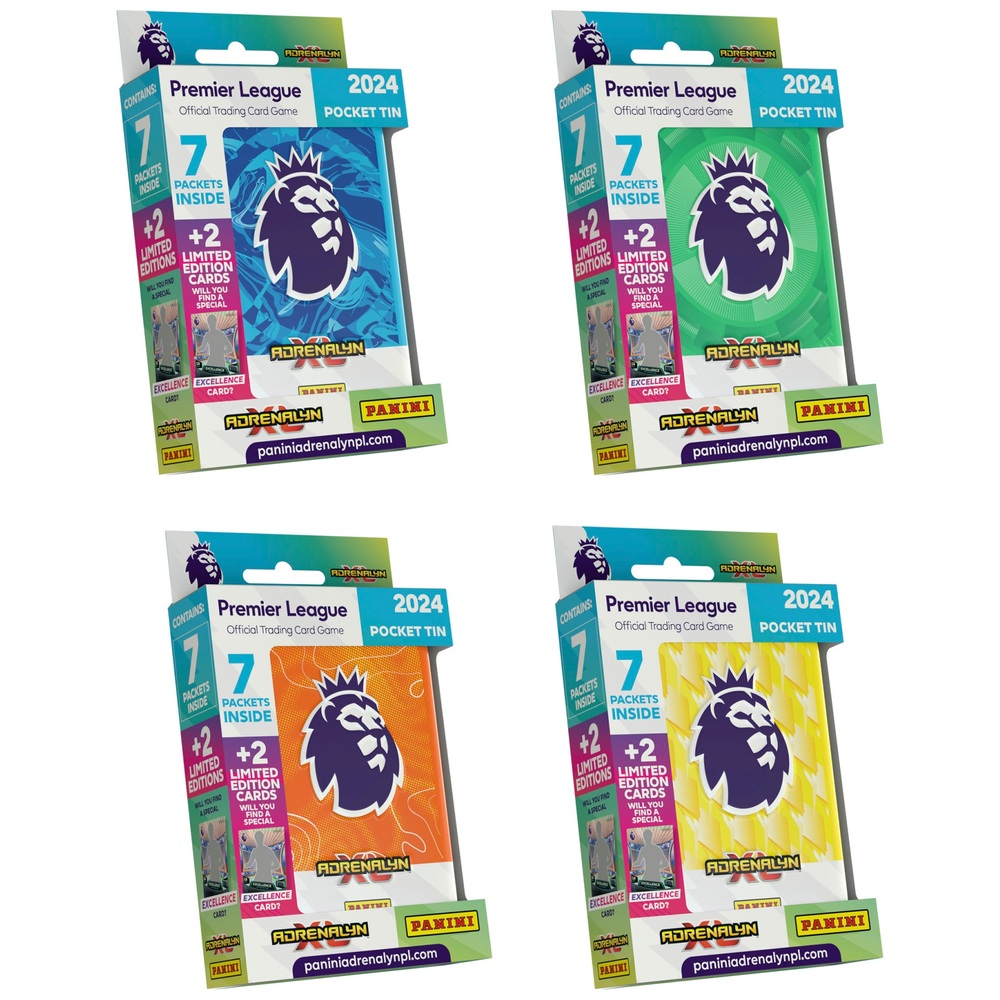 Panini Premier League 2024 Adrenalyn XL Sammelkartenspiel im Taschenformat (Dosen-Sortiment)