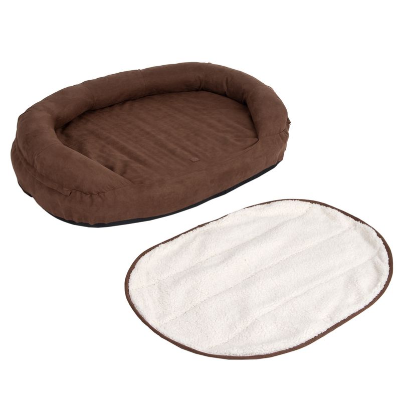Panier ovale Memory, marron