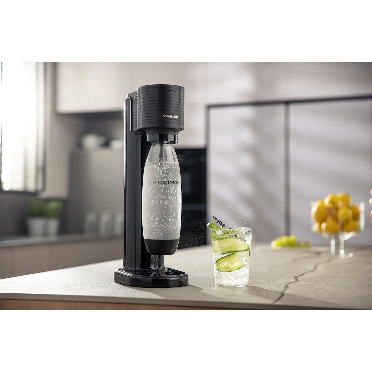 Sodastream GAIA Black kullsyremaskin uten sylinder 1017901770 (sort)