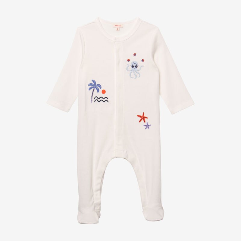 Pyjama bébé écru à motifs beige Catimini Beige