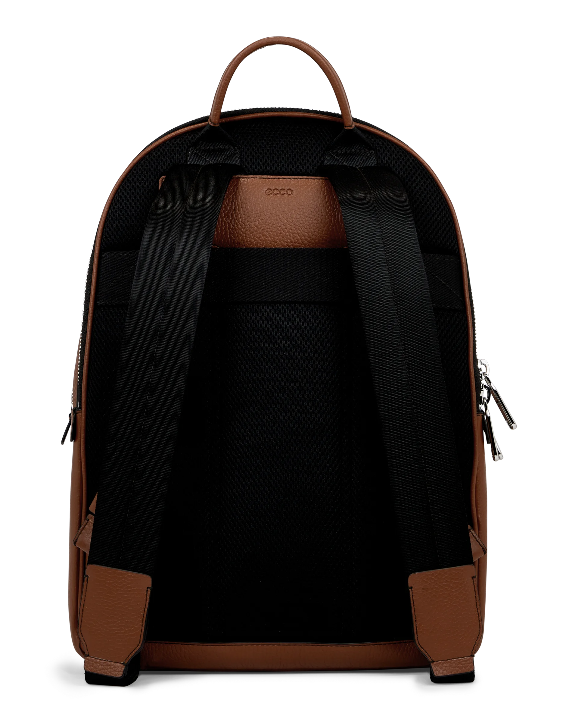 ECCO Round Pack Rucksack aus Leder Braun 43X30X17 cm