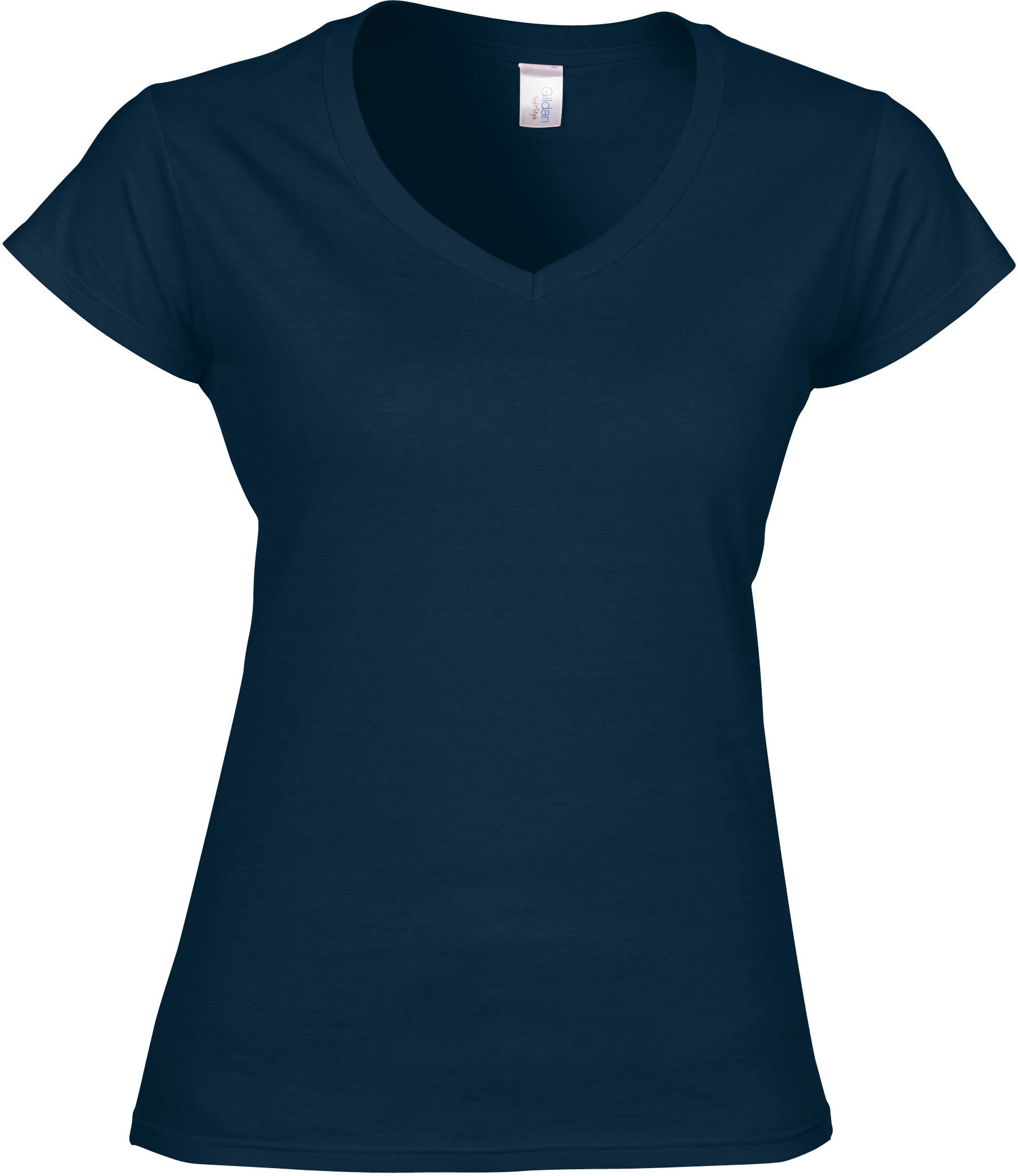 Gildan GI64V00L - T-shirt Femme Col V en Coton Doux