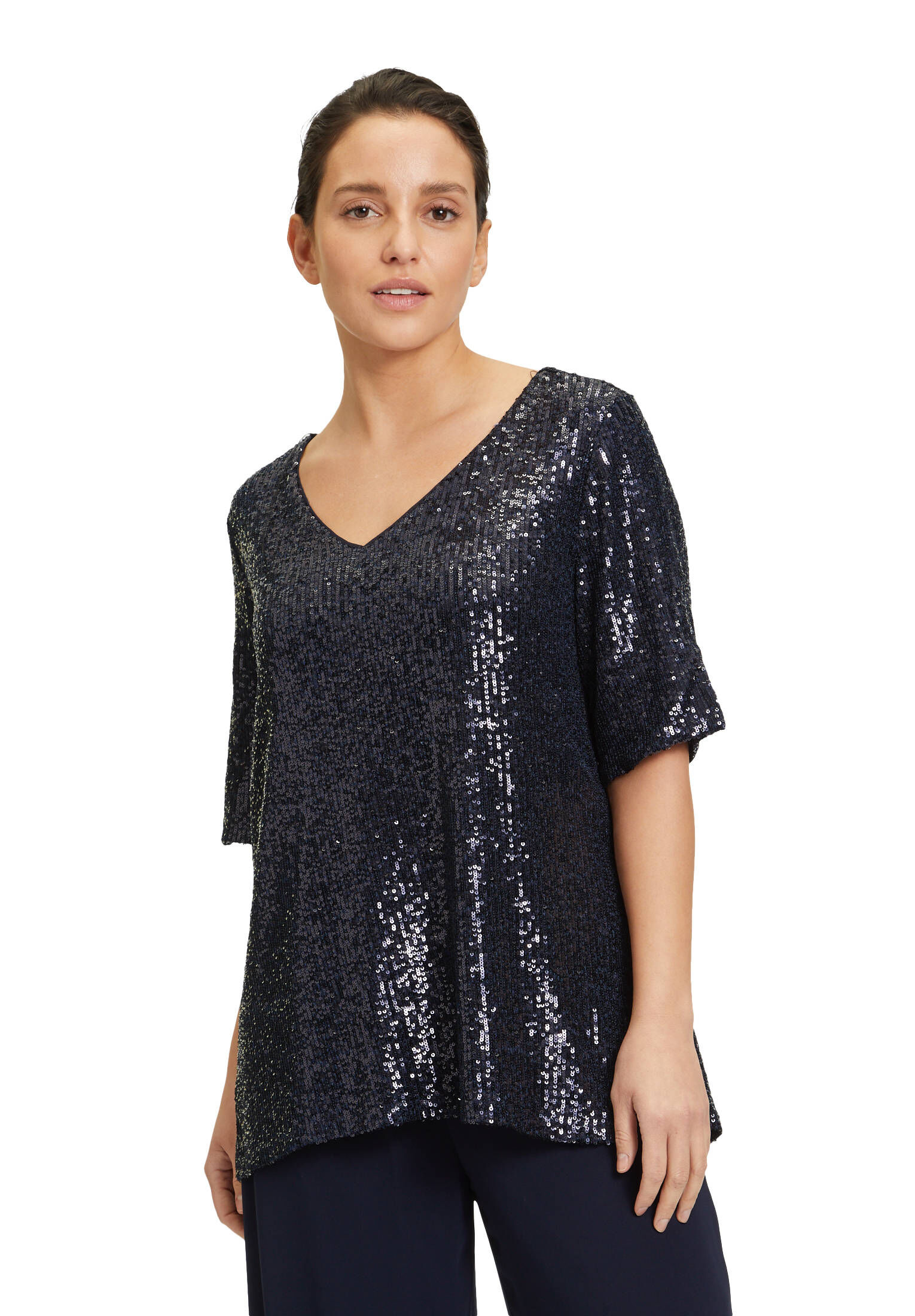 Vera Mont| Damen Blusenshirt mit Pailletten