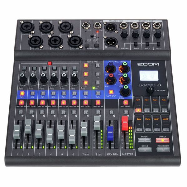 Zoom LiveTrak L-8 Podcast Mic Set