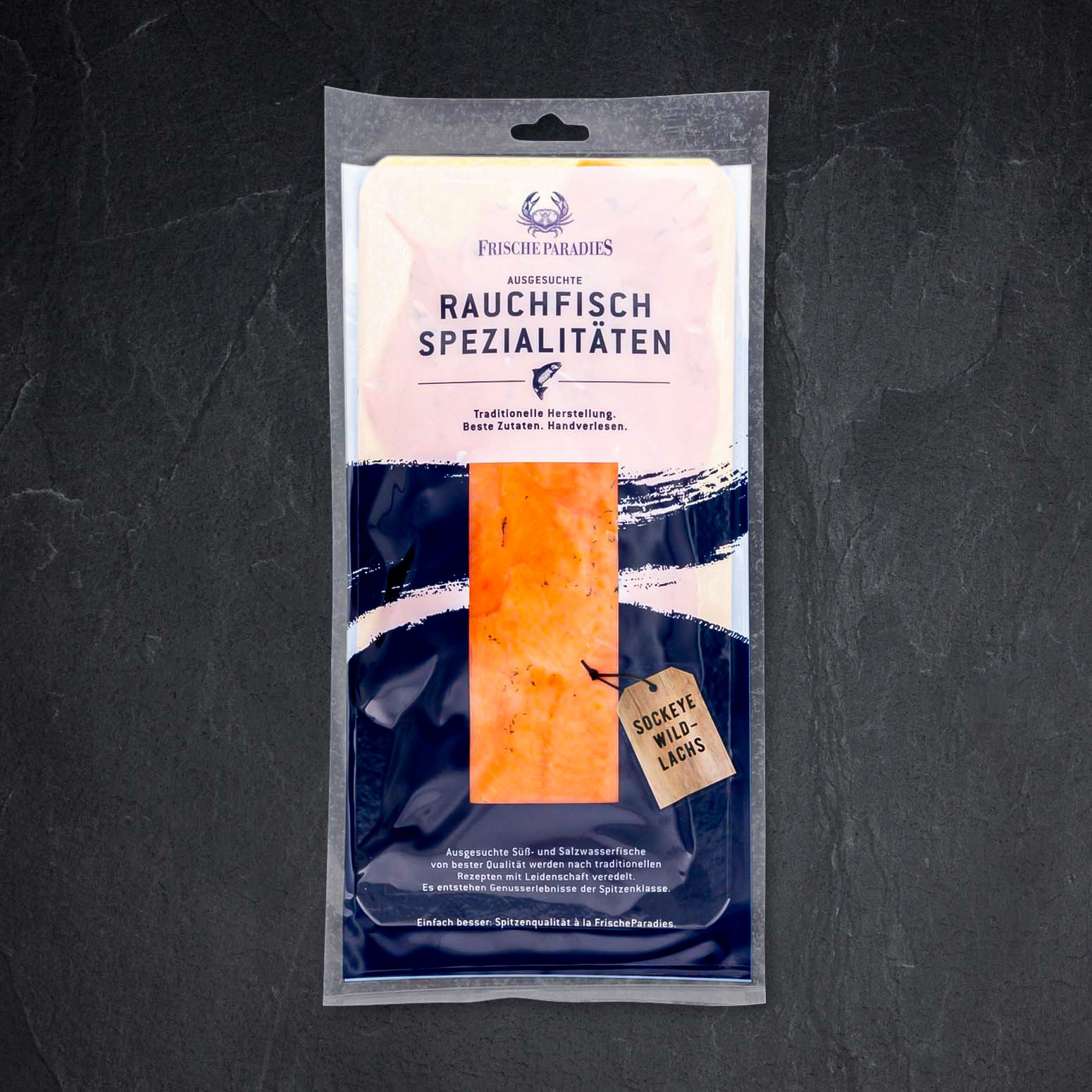 Sockeye Rauchlachsfilet, geschnitten