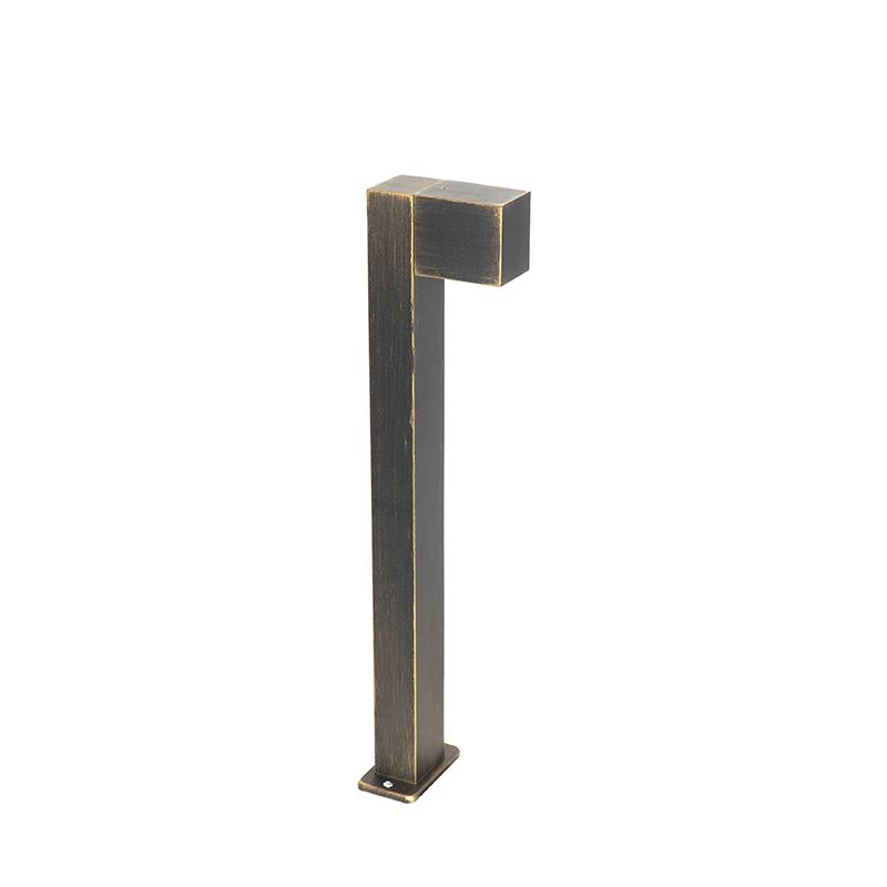 Buitenlamp antiek goud met grondpin en kabelmof 65cm IP44 - Baleno