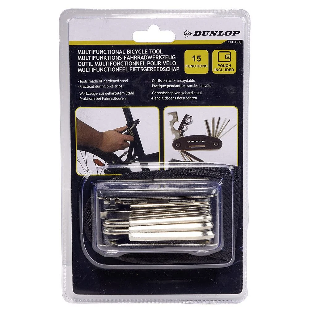 Outil multifonction Dunlop 15en1 pour vélo