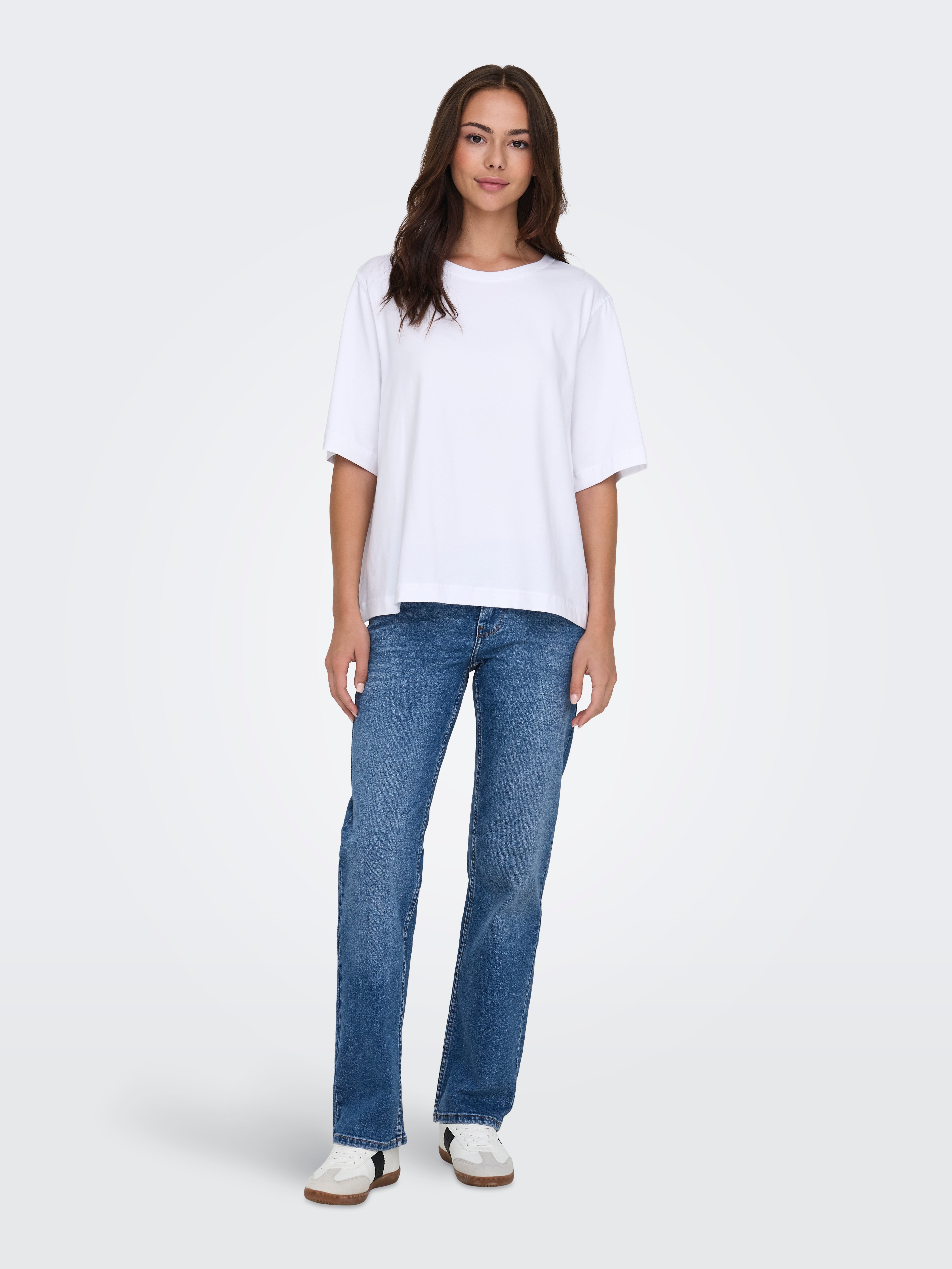 ONLLOPEZ Niedrige Taille Karotte Jeans Medium Blue Denim