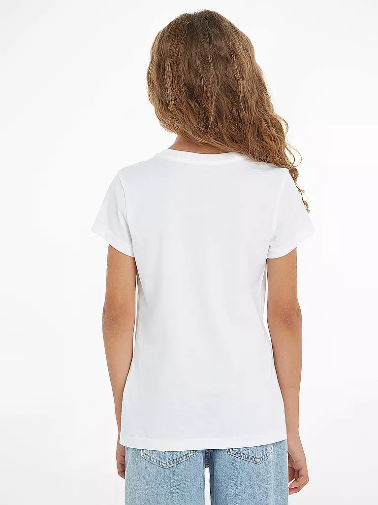 CALVIN KLEIN JEANS Mädchen T-Shirt  weiss