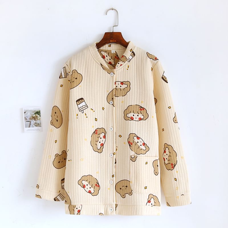 Dogini - Pyjamashirt met patroon
