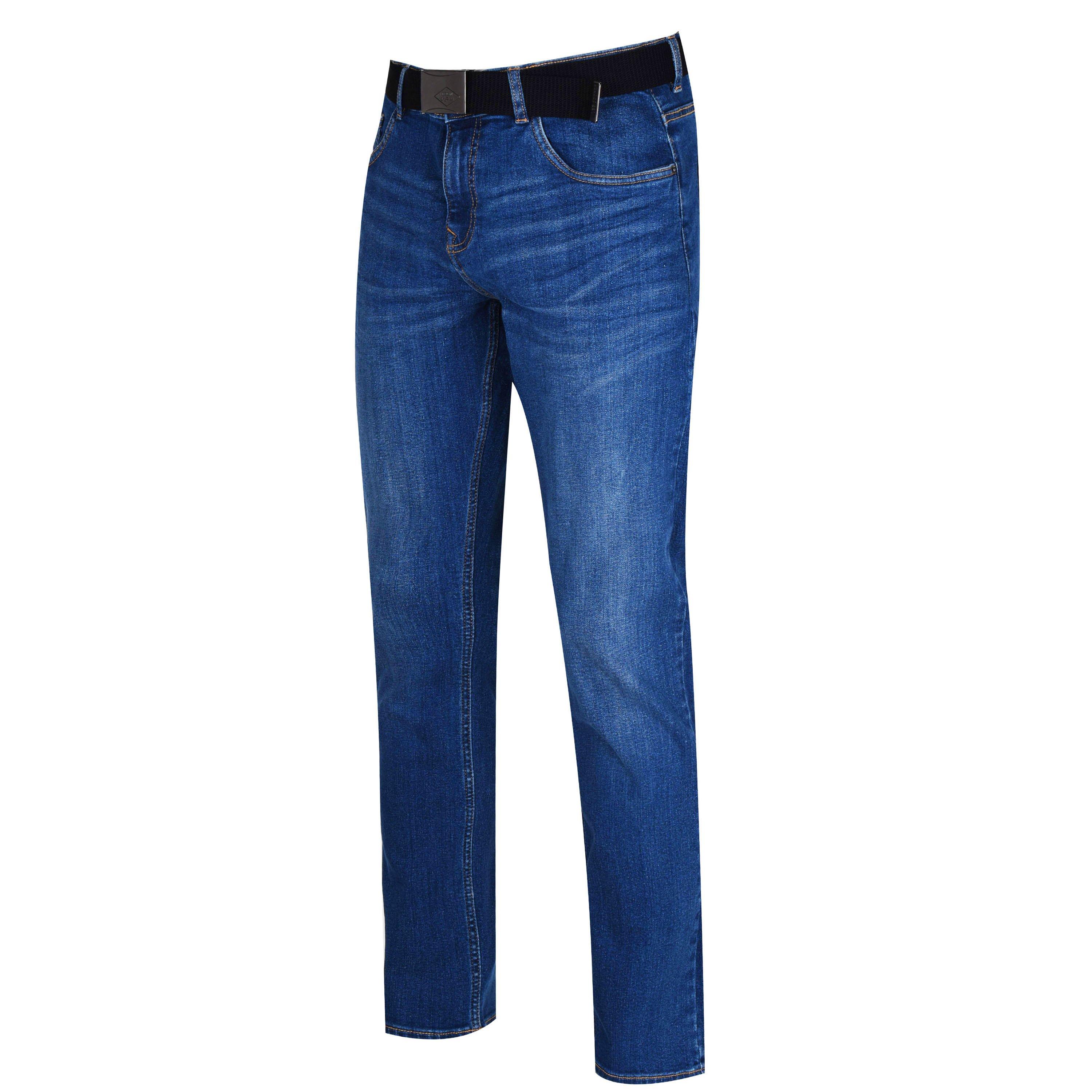 Lee Cooper Belted Jeans Mens