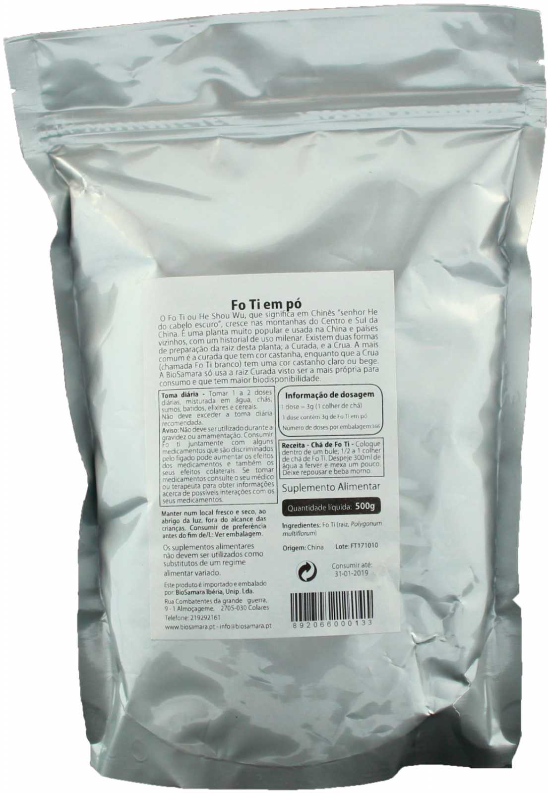 Pó de Raiz Biosamara Fo-ti 125g