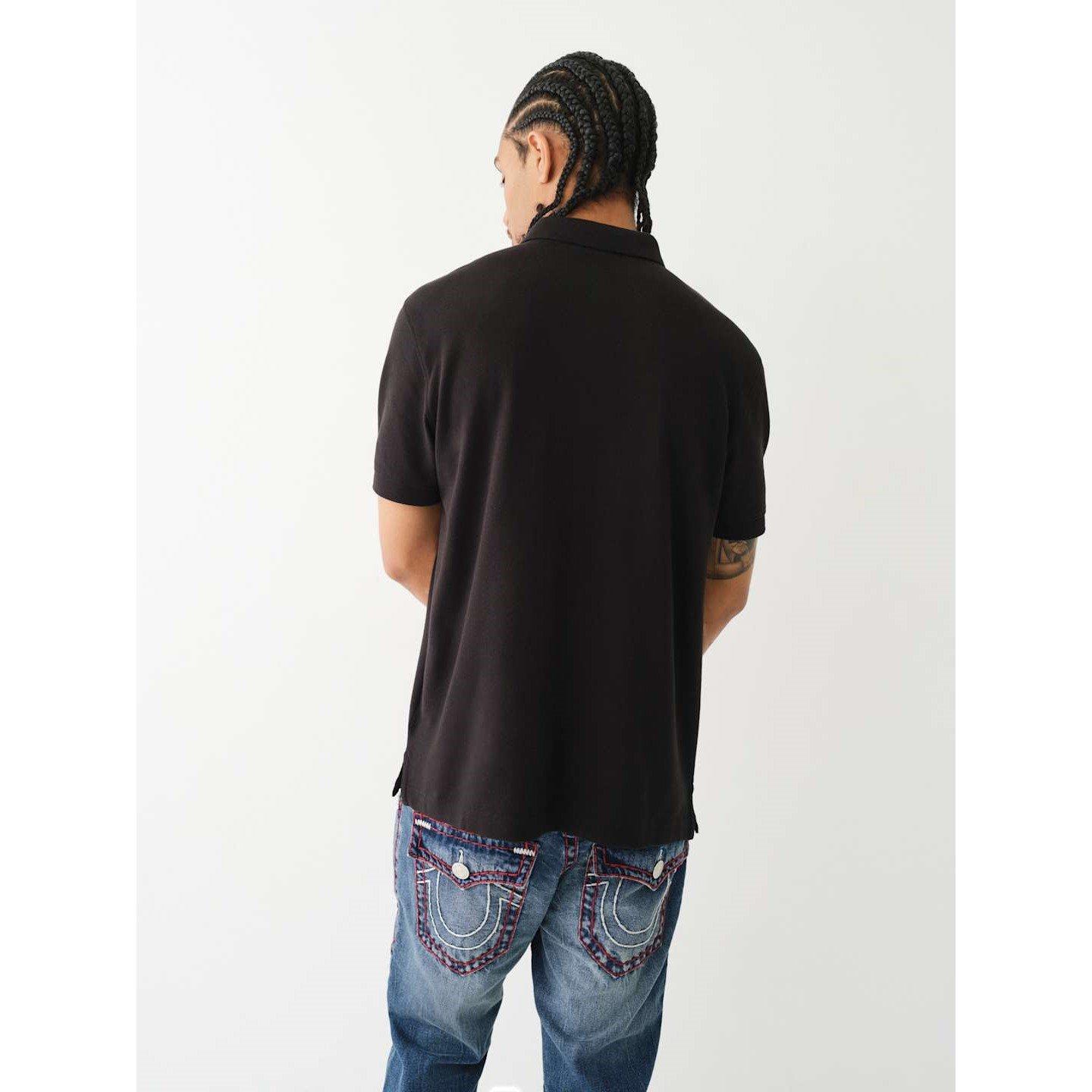 True Religion Buddha Patched Logo Polo Shirt