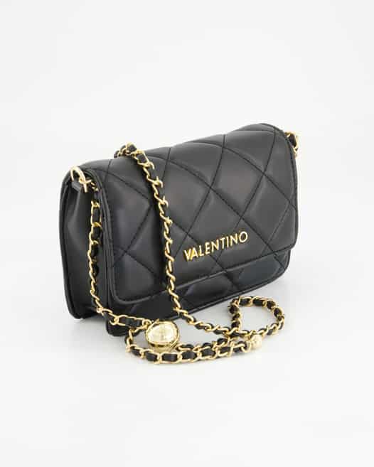 Valentino Flap Bag Ocarina Handtasche in Schwarz