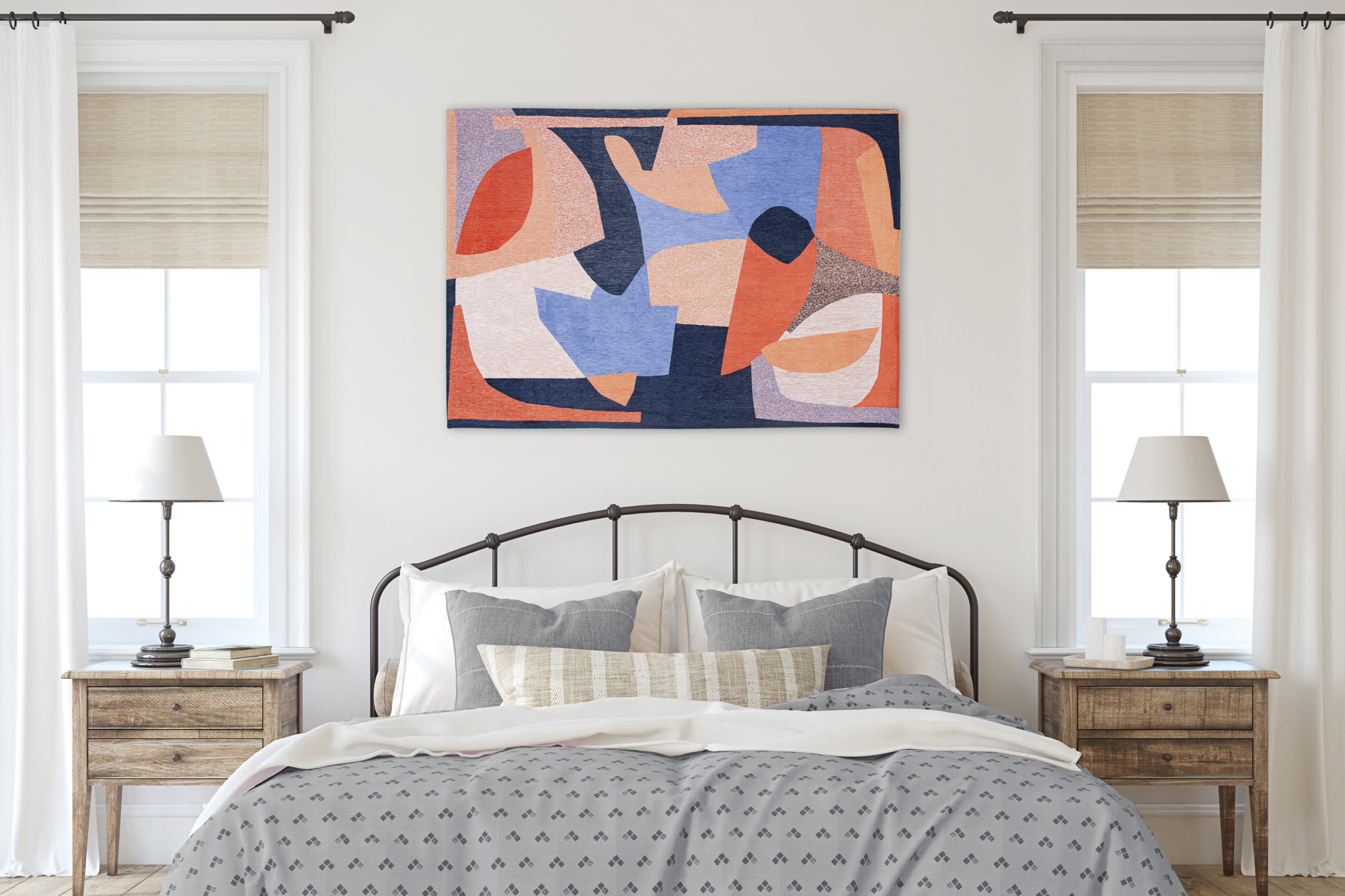 Ecorugs vloerkleed Shapes multicolor 240x340 cm