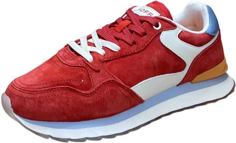 HOFF City full leather suède sneakers rood