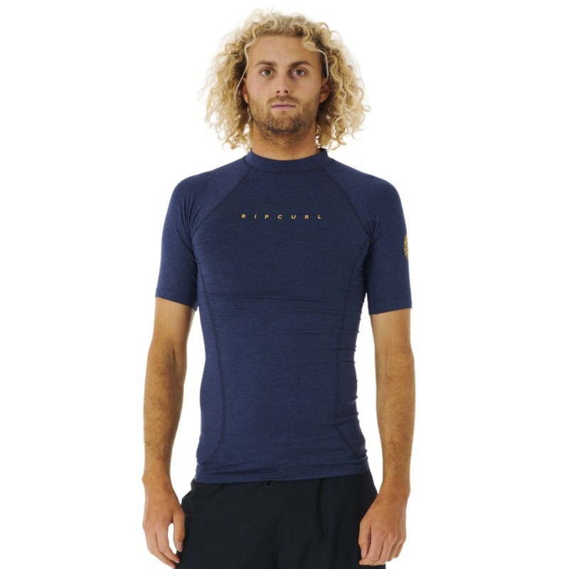 Top Lycra Manches Courtes RipCurl Dawn Patrol Perf 2023 - Navy - The Corner Shop