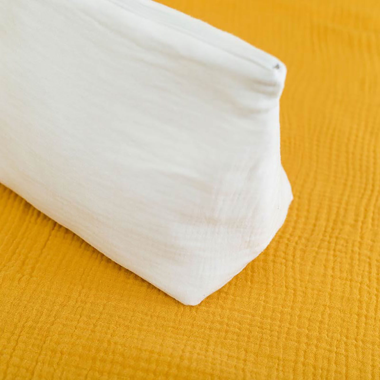Papate Trousse de Toilette en Coton Bio blanche - 23x17 cm