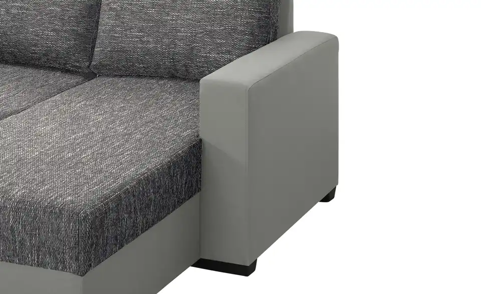 Ecksofa Navarra Grau, Silbergrau rechts