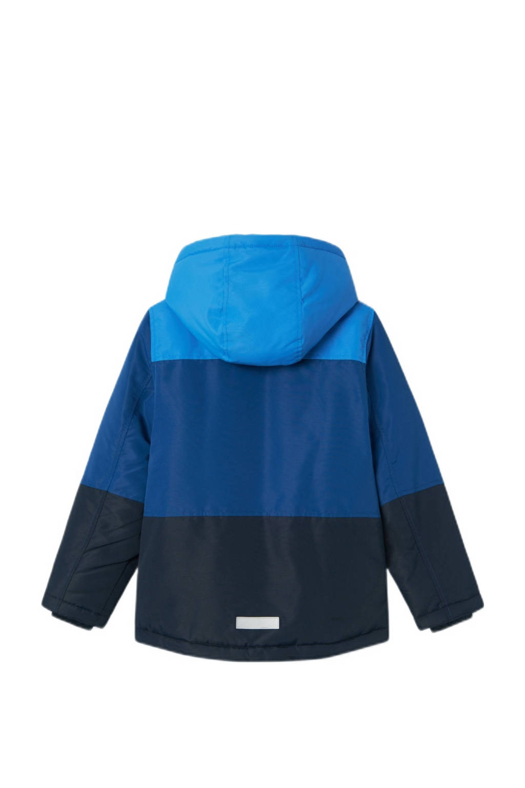 NAME IT winterjas NKMMAX donkerblauw/hardblauw/blauw
