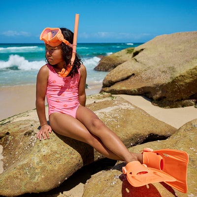 SUNNYLiFE Dykkersett, Neon Coral Marble