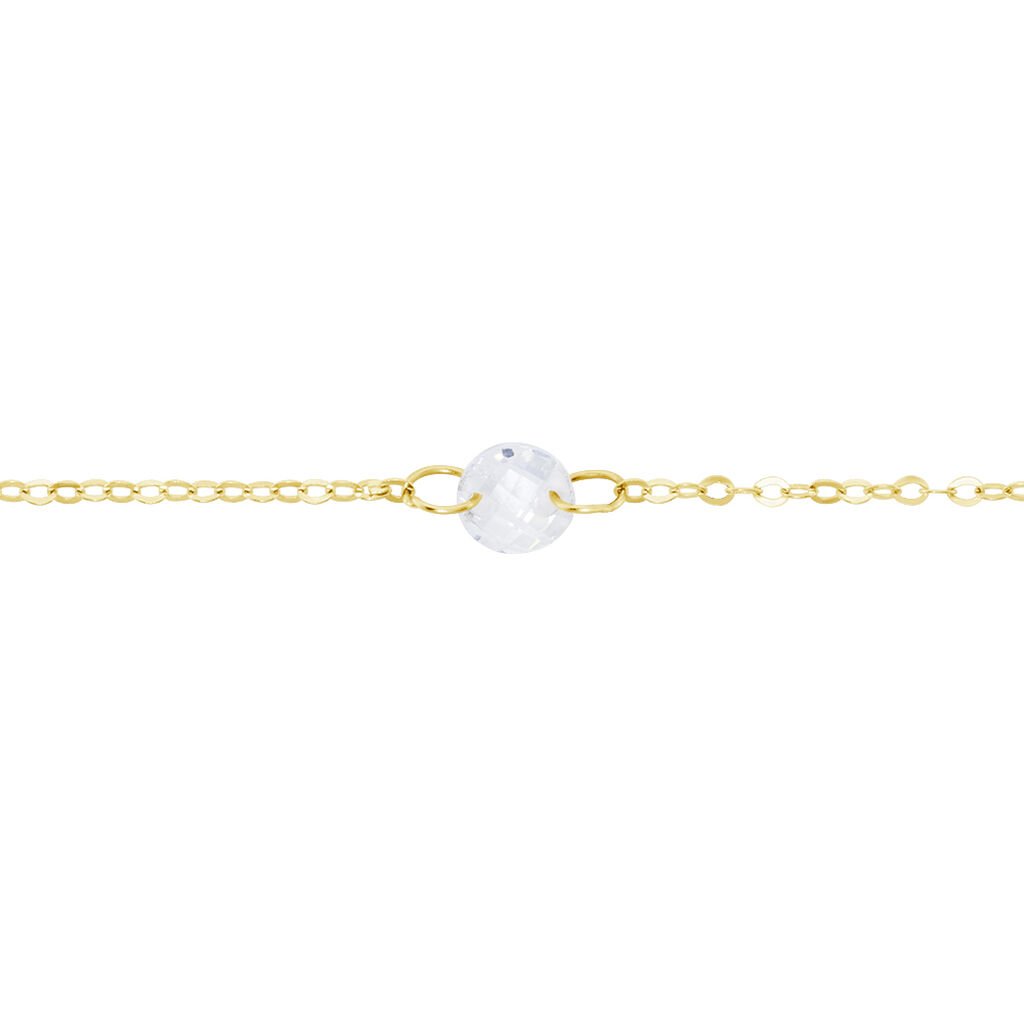 Bracelet Or Jaune Emilee Oxyde De Zirconium