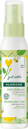Klorane Junior Miel D'Acacia Soin Démêlant Sans Rinçage Dès 3 Ans 125ml