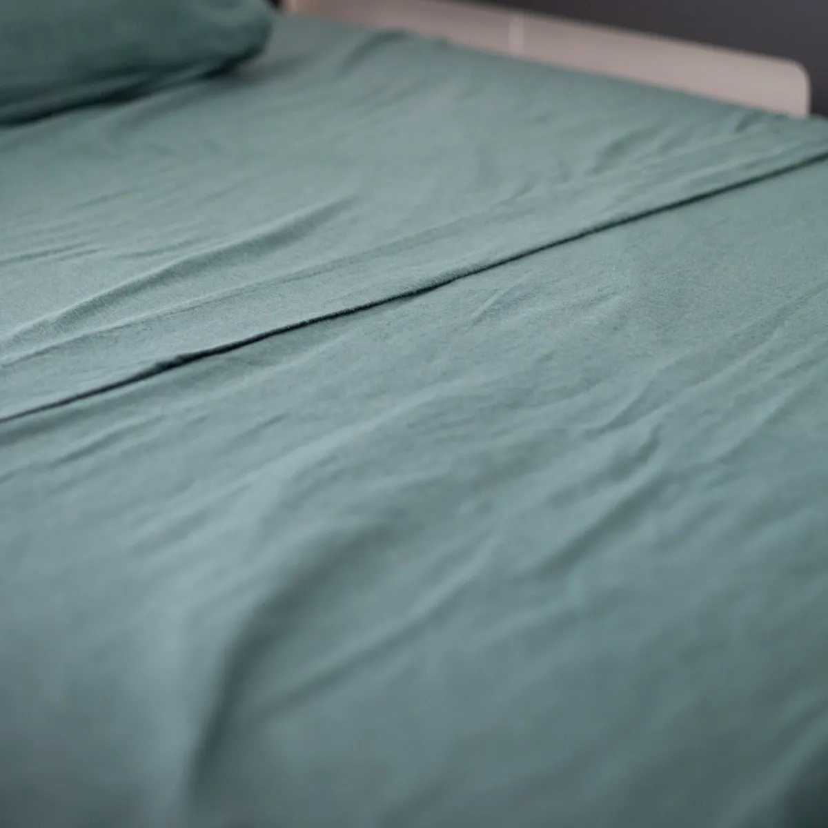 Origami Maison Ensemble Draps Flanelle Lit Simple - Uni Vert