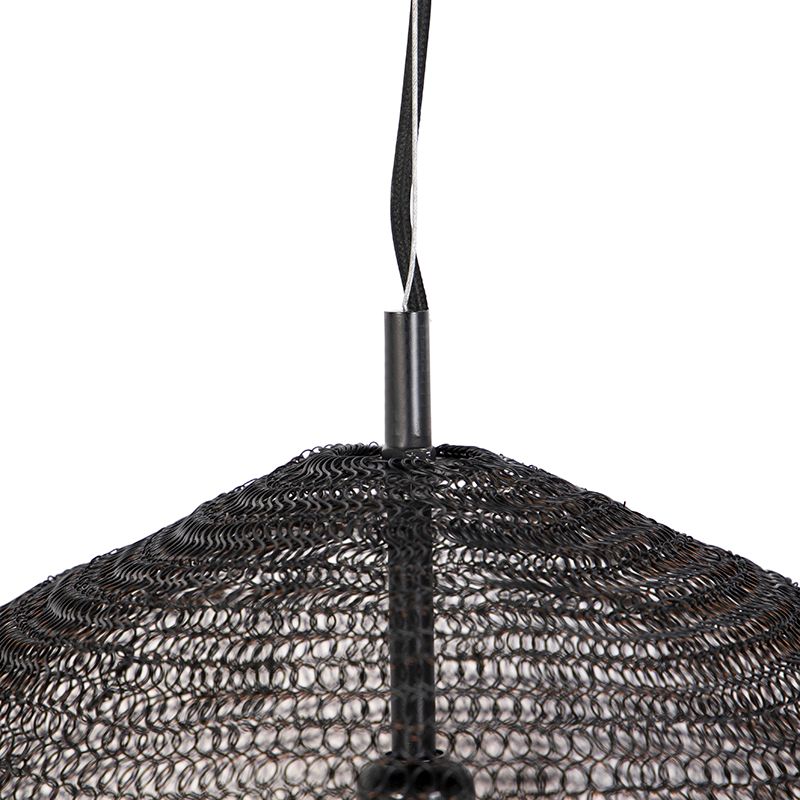 Oosterse hanglamp zwart - Nidum Gran
