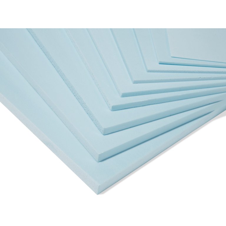 Styrofoam hellblau, beschnitten