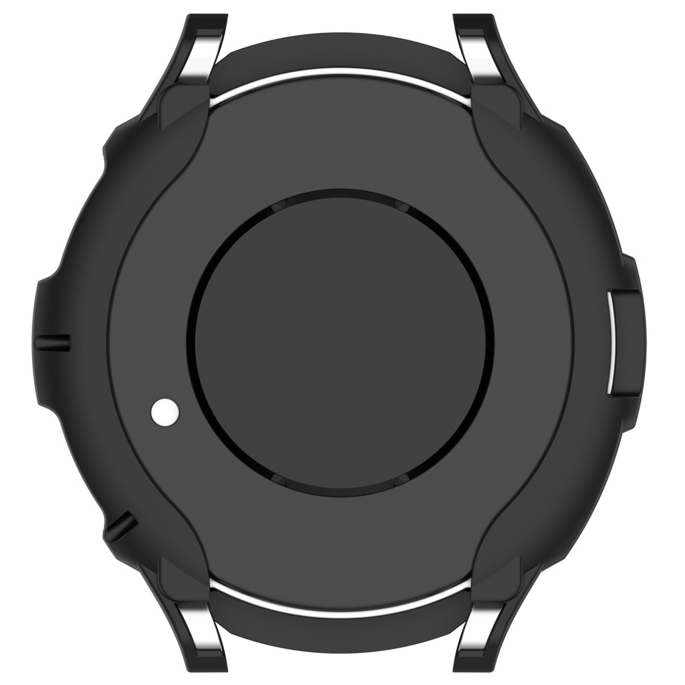 Samsung Galaxy Watch 6 Classic (43mm) Gummi Hülle Bumper mit Lünettenring - Schwarz