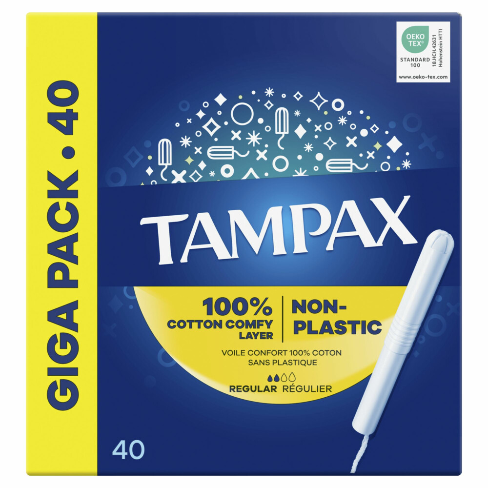 8x Tampax Tampons Regular40 stuks