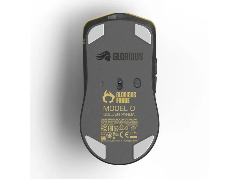 Glorious PC Gaming Race Model O PRO, Højre hånd, Optisk, RF trådløst, 19000 dpi, 1 ms, Gul