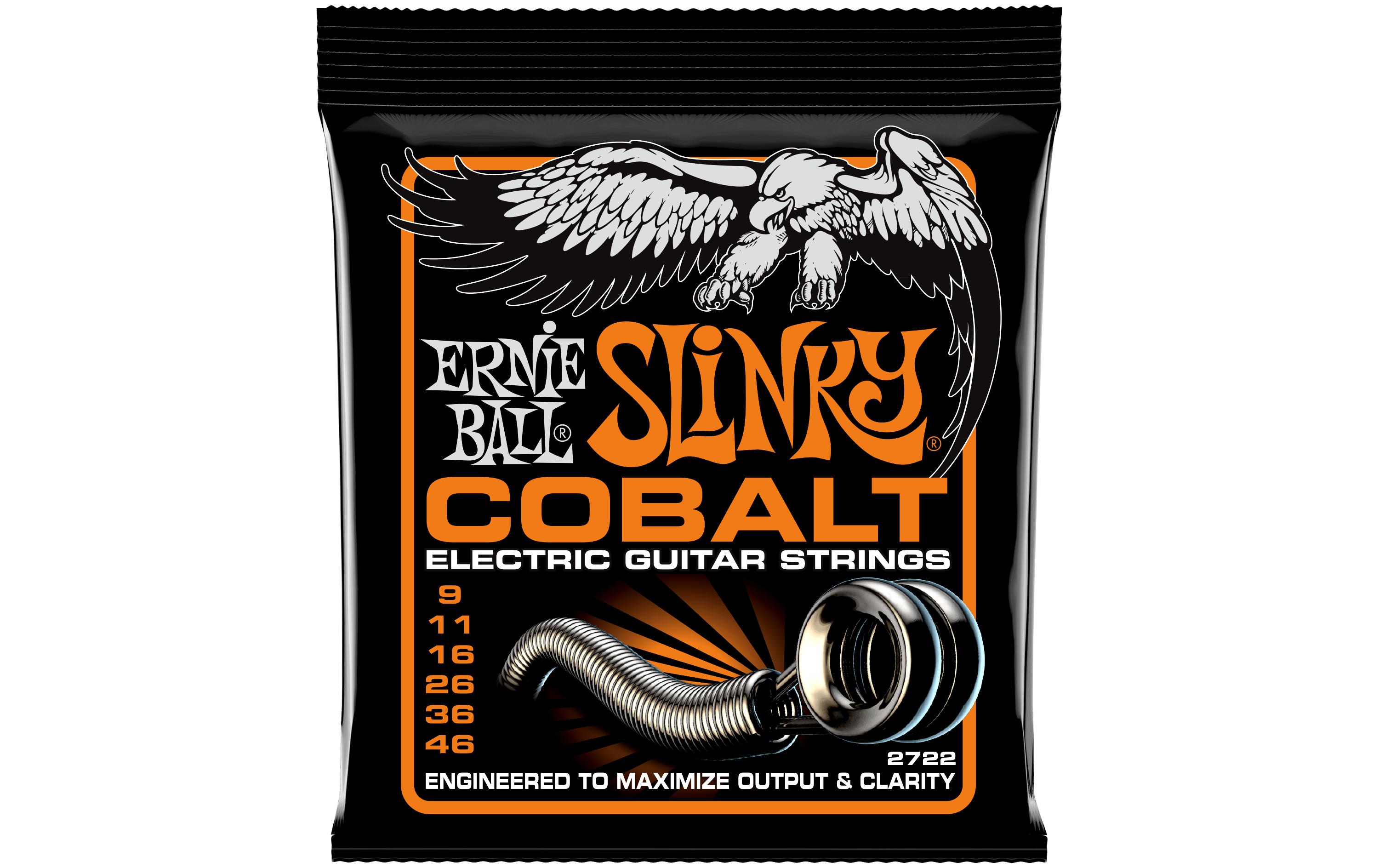 Gitarrensaiten 2722 Slinky Cobalt – Hybrid 09-46Praktischer Saitensatz für Ihre E-Gitarre
