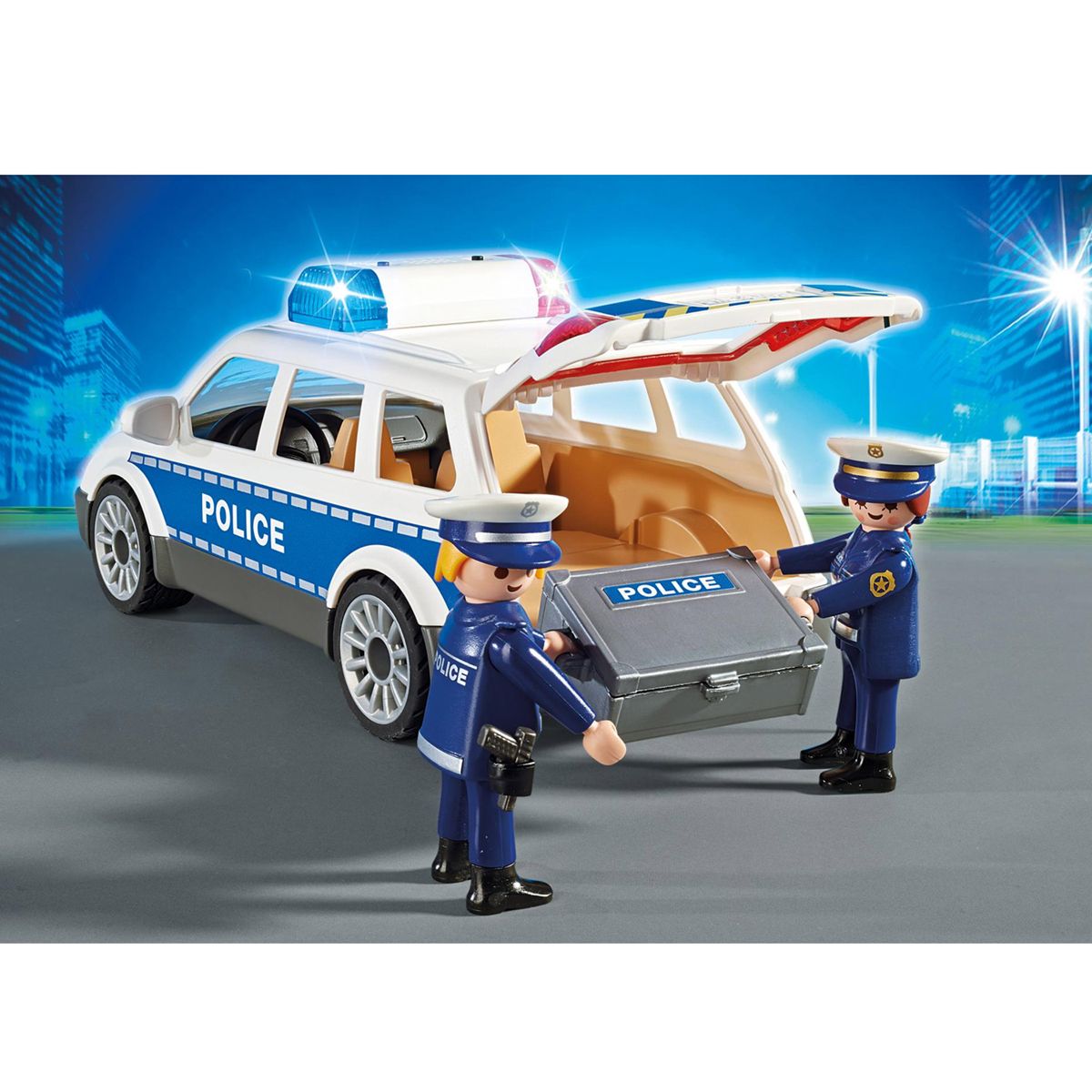 Voiture de policiers avec gyrophare Playmobil City Action 6920