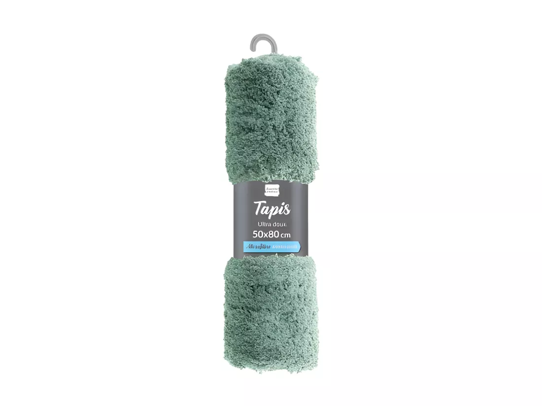 Tapis de Bain 50 x 80 cm Softness Tilleul - Microfibre