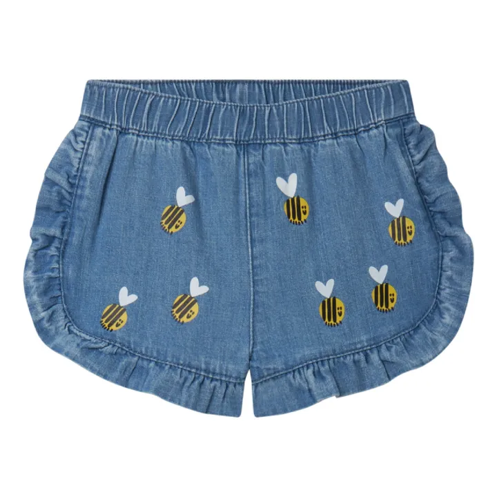 Stella McCartney Kids Short Denim Abeille | Bleu