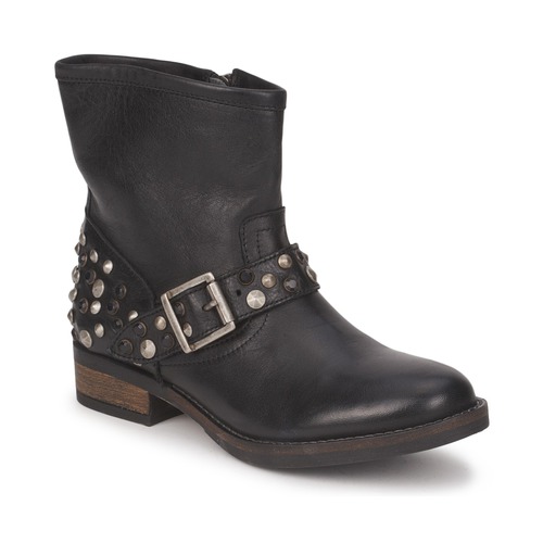 Pieces - ISADORA LEATHER BOOT - Noir