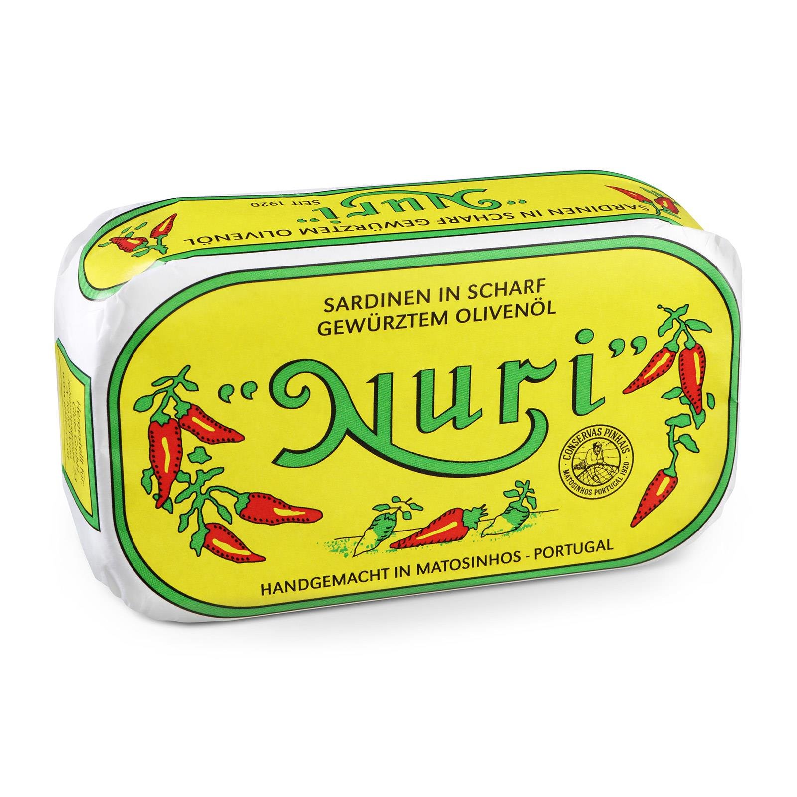 Nuri Sardinen scharf gewürzt in Olivenöl