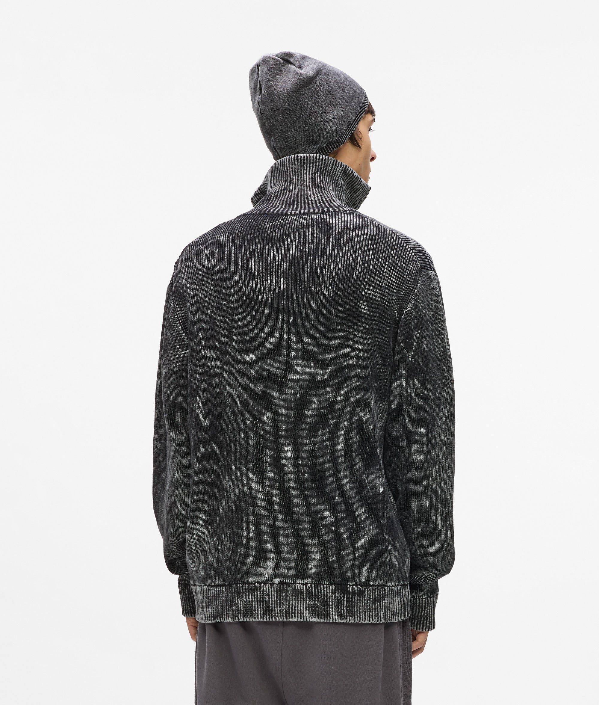 Gewassen rits sweater
