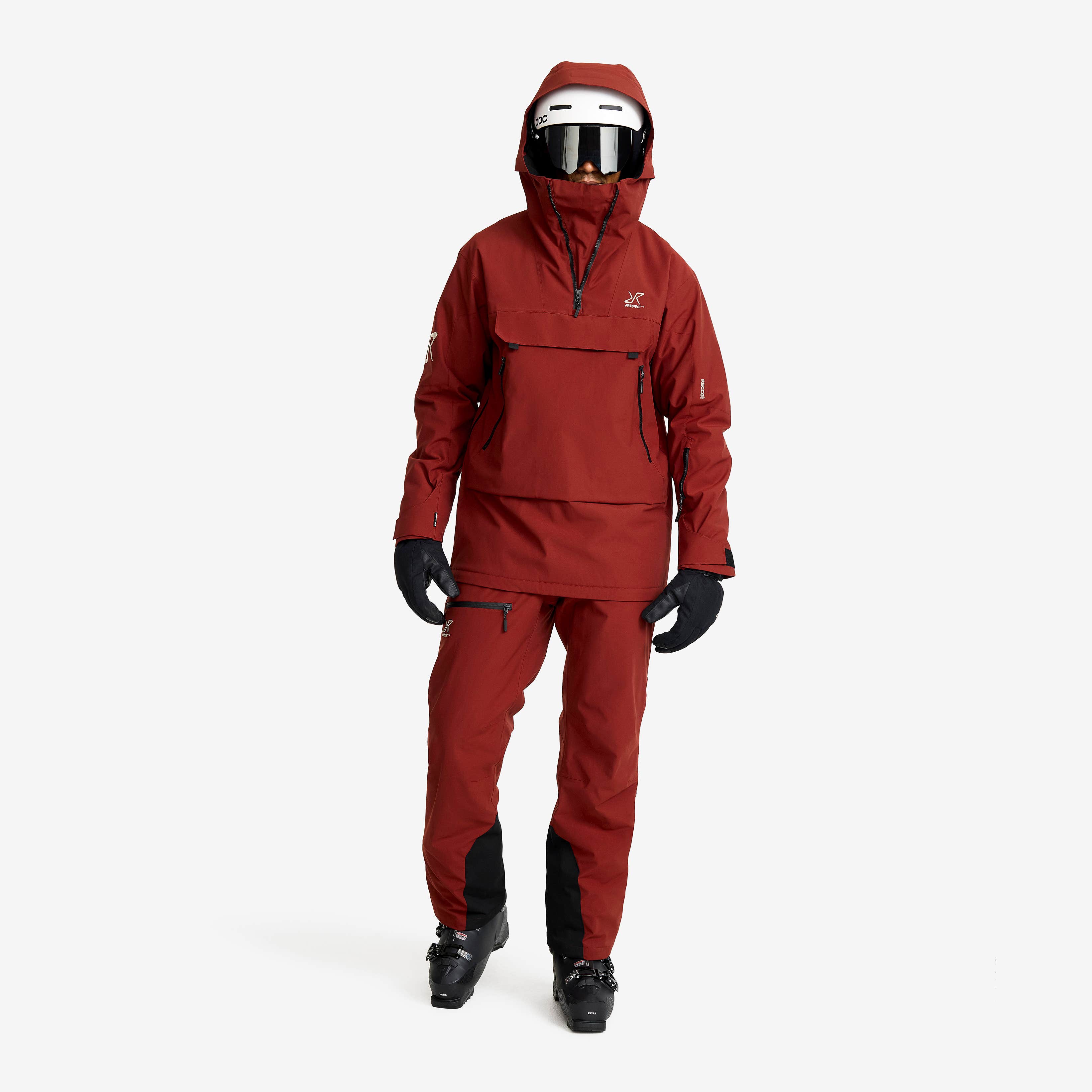 Halo 2L Insulated Ski Anorak Herre Fired Brick