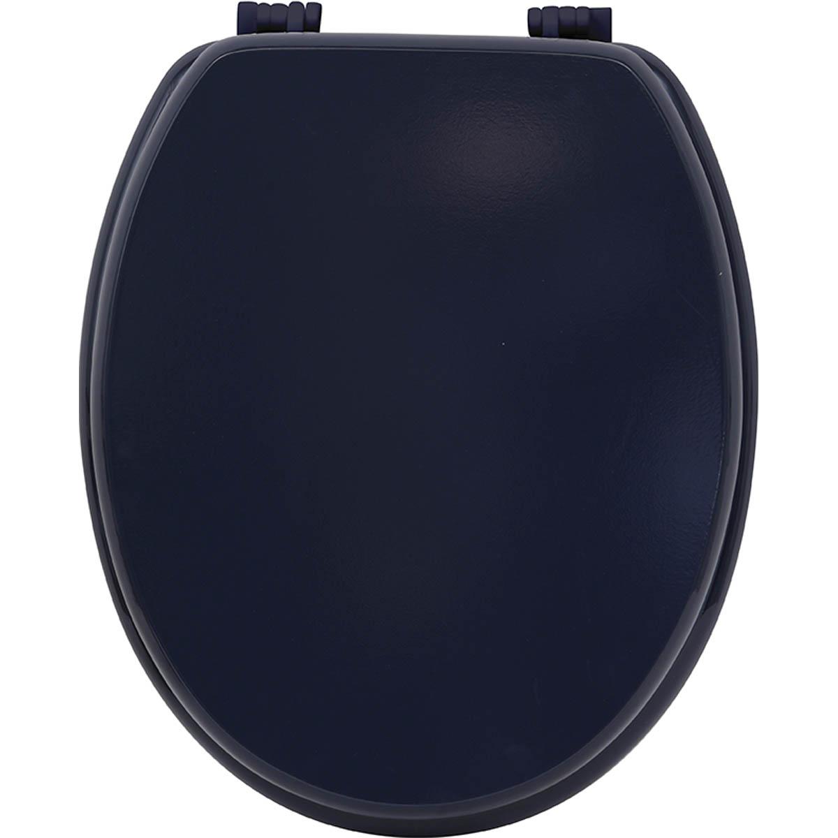 ABATTANT WC MDF 18 POUCES ATTACHES PLASTIQUES BLEU