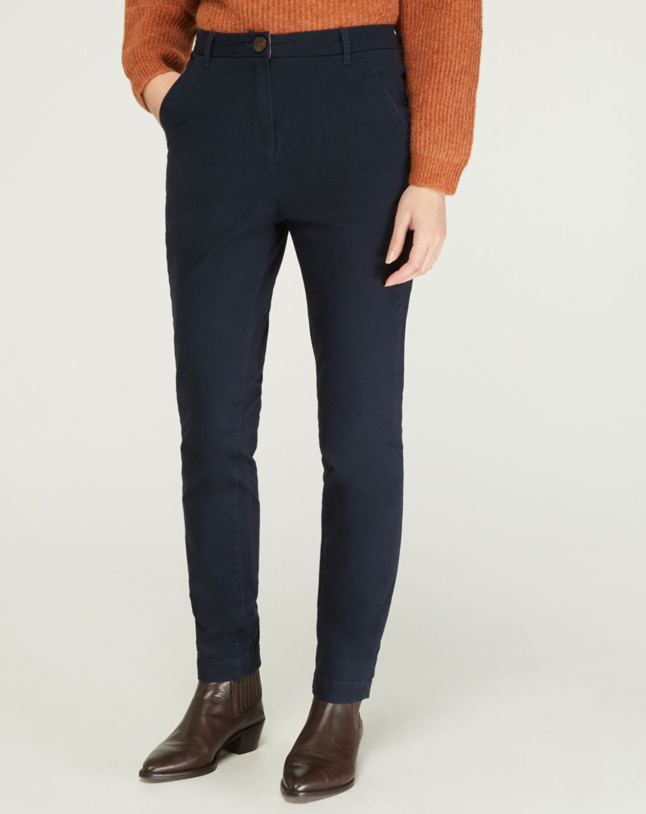 Jodhpur Pantalon chino Bill bleu marine